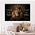 Quadro Decorativo Canvas Leão de Judá Salmo 23 Horizontal - Imagem 2