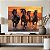 Quadro Decorativo Canvas Animais Cavalos Galopando em Praia ao Por do Sol Horizontal - Imagem 3