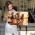 Quadro Decorativo Canvas Animais Cavalos Galopando em Praia ao Por do Sol Horizontal - Imagem 6