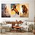 Quadro Decorativo Canvas Trio Animais Cavalos Colorido - Imagem 3