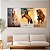 Quadro Decorativo Canvas Trio Animais Cavalos Colorido - Imagem 2