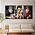 Quadro Decorativo Canvas Trio Beleza Feminina Mulheres com Maquiagem e Penas na Cabeça - Imagem 5
