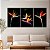 Quadro Decorativo Canvas Trio Flores Estrelícias Aves do Paraíso - Imagem 3