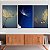 Quadro Decorativo Canvas Trio Floral Dentes de Leão em Fundo Azul - Imagem 5