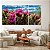 Quadro Decorativo Canvas Trio Floral Cactos com Flor Rosa - Imagem 2