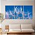 Quadro Decorativo Canvas Trio Composição Dentes de Leão em Fundo Azul - Imagem 3