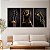 Quadro Decorativo Canvas Trio Composição Mãos com Joias de Ouro - Imagem 2