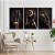 Quadro Decorativo Canvas Trio Composição Mãos com Joias de Ouro - Imagem 3
