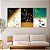 Quadro Decorativo Canvas Trio Abstrato Moderno Estilo Nórdico com Borboletas - Imagem 5