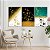 Quadro Decorativo Canvas Trio Abstrato Moderno Estilo Nórdico com Borboletas - Imagem 2