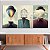 Quadro Decorativo Canvas Trio Obras de Arte Surrealistas - Imagem 1