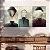 Quadro Decorativo Canvas Trio Obras de Arte Surrealistas - Imagem 2