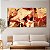Quadro Decorativo Canvas Trio Pinturas Abstratas em Tons Terrosos - Imagem 4