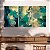 Quadro Decorativo Canvas Trio Pinturas Abstratas com Cores Frias - Imagem 4