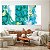 Quadro Decorativo Canvas Trio Pinturas Abstratas Cores Frias Suaves - Imagem 4