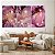 Quadro Decorativo Canvas Trio Pinturas Abstratas em Tons de Roxo - Imagem 5