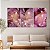 Quadro Decorativo Canvas Trio Pinturas Abstratas em Tons de Roxo - Imagem 2