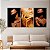 Quadro Decorativo Canvas Trio Beleza Feminina Rostos Parciais - Imagem 3