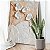 Quadro Decorativo Canvas Composição Abstrata Flores Brancas Vertical - Imagem 1