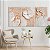 Quadro Decorativo Canvas Trio Composição Abstrata Flores e Ramos - Imagem 3
