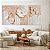 Quadro Decorativo Canvas Trio Composição Abstrata Flores e Ramos - Imagem 1