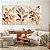 Quadro Decorativo Canvas Trio Composição Ramos e Folhas em Tons Terrosos - Imagem 5