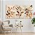 Quadro Decorativo Canvas Trio Composição Ramos e Folhas em Tons Terrosos - Imagem 3