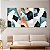 Quadro Decorativo Canvas Trio Composição Formas Abstratas Coloridas - Imagem 2
