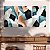 Quadro Decorativo Canvas Trio Composição Formas Abstratas Coloridas - Imagem 4