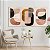 Quadro Decorativo Canvas Trio Formas Abstratas em Tons Terrosos - Imagem 1