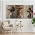 Quadro Decorativo Canvas Trio Mulheres com Vestidos e Chapéus Palha Linho - Imagem 5