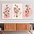 Quadro Decorativo Canvas Trio Tulipas e Pés de Laranja Traços Minimalistas - Imagem 2