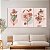 Quadro Decorativo Canvas Trio Flores em Traços Minimalistas Tons Terrosos - Imagem 2