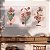 Quadro Decorativo Canvas Trio Flores em Traços Minimalistas Tons Terrosos - Imagem 5