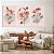 Quadro Decorativo Canvas Trio Flores em Traços Minimalistas - Imagem 2