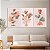 Quadro Decorativo Canvas Trio Botões Florais e Tulipas em Traços Minimalistas - Imagem 3