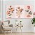 Quadro Decorativo Canvas Trio Botões Florais e Tulipas em Traços Minimalistas - Imagem 1