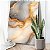 Quadro Decorativo Canvas Abstrato Tons de Cinza com Detalhes Dourados Elegantes Golden - Imagem 2