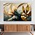 Quadro Decorativo Canvas Floral Flores de Aquarela Abstratas Horizontal 100x80 - Imagem 1