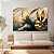 Quadro Decorativo Canvas Floral Flores de Aquarela Abstratas Horizontal 100x80 - Imagem 2