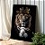 Quadro Decorativo Canvas Leão Rei com Cordeiro Vertical - Imagem 2