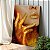 Quadro Decorativo Flutuante Mulher Beleza Feminina Lábios Dourados Gold Vertical - Imagem 2
