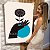 Quadro Decorativo Canvas Abstrato Círculo Azul Mão com Flor Vertical - Imagem 5