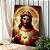 Quadro Decorativo Flutuante Religioso Sagrado Coração de Jesus Cristo Vertical - Imagem 2