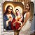 Quadro Decorativo Canvas Religioso Sagrado Coração de Jesus e Maria Vertical - Imagem 6