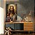 Quadro Decorativo Canvas Religioso Rei Jesus Cristo Vertical - Imagem 3