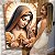 Quadro Decorativo Canvas Religioso Virgem Maria com Rosas Vertical - Imagem 6