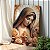 Quadro Decorativo Flutuante Religioso Virgem Maria com Rosas Vertical - Imagem 2