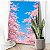 Quadro Decorativo Flutuante Paisagem Cerejeira Rosa Vertical - Imagem 2