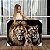Quadro Decorativo Canvas Família de Leões com Um Filhote Horizontal - Imagem 1
